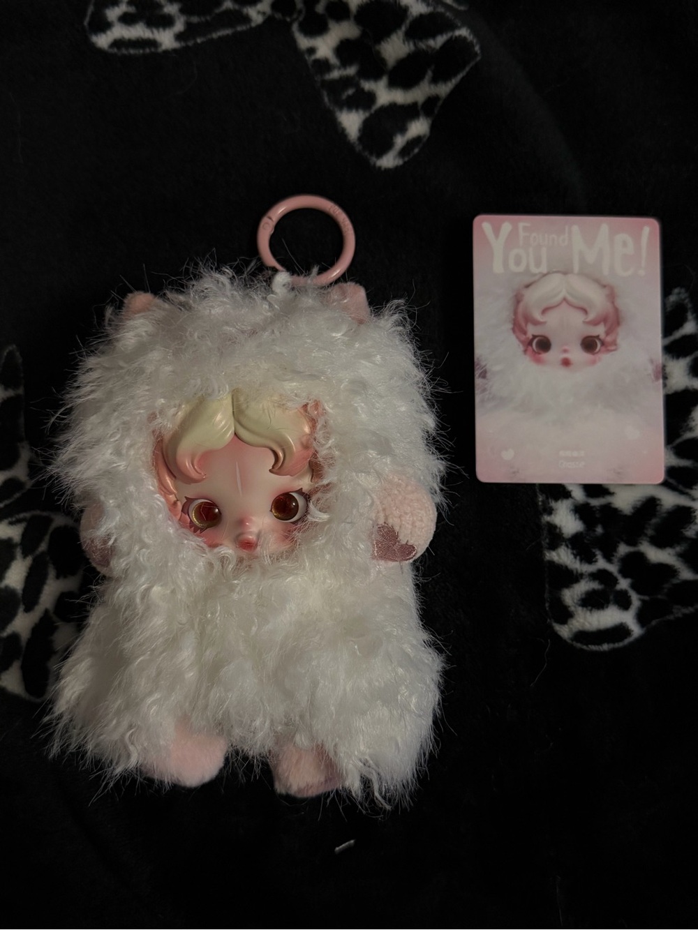 official SKULLPANDA ghostie plush keychain figure - open box- brand new